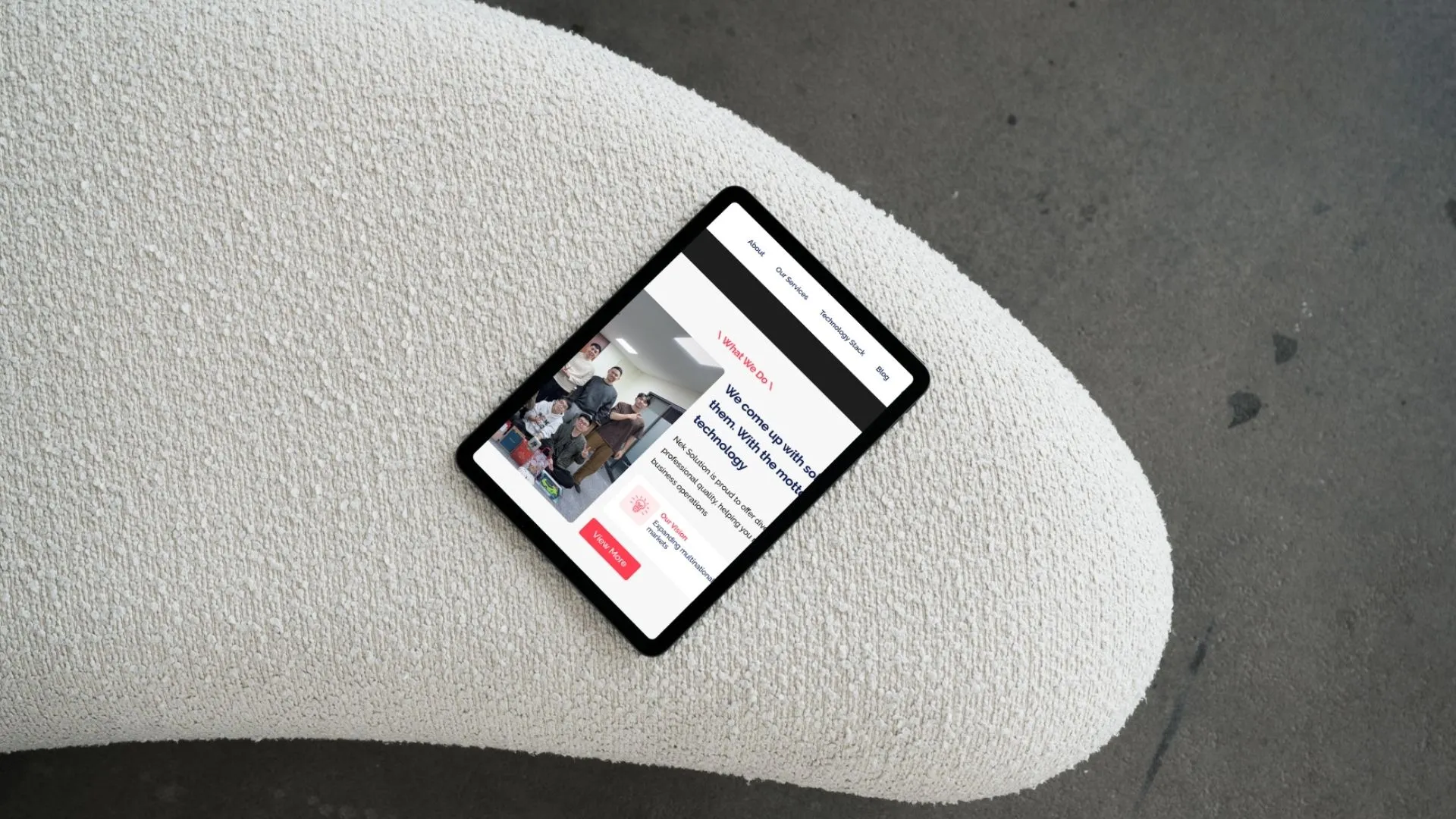 Tablet mockup